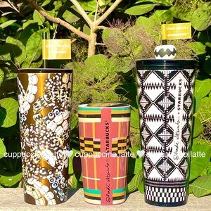 ✨3 NWT✨Starbucks X Shadé Akanbi 2025 Artist Collab Limited Edition Tumblers